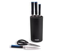 Monix – Set de cuchillos Solid+ 6 piezas, acero inoxidable, tacoma organizadora y tijeras