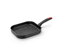 Monix Asador Titán M810029 – 28 cm – Aluminio forjado, rayas – Apto para inducción