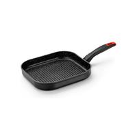 Monix Titan Rock - Sartenes de cocina antiadherentes Grill 28 cm aluminio con rayas parrilla, plancha para gas, vitro, inducción