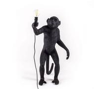 Monkey Lámpara de Mesa De Pie Negro Exterior