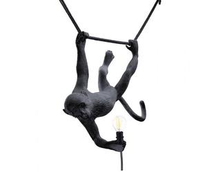 Monkey Swing Lámpara Colgante Negro Exterior