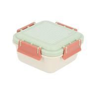 Monnëka Fiambrera Infantil Hermética | Caja de Almuerzo para Niños sin BPA | Lunch Box con Separador Extraíble y Cierre de 4 Clips | Apta para Lavavajillas y Microondas | sage 780ml