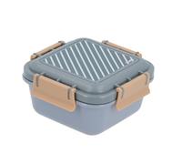 Monnëka Fiambrera Infantil Hermética | Caja de Almuerzo para Niños sin BPA | Lunch Box con Separador Extraíble y Cierre de 4 Clips | Apta para Lavavajillas y Microondas | blue 780ml