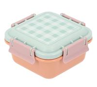 Monnëka Fiambrera Infantil Hermética | Caja de Almuerzo para Niños sin BPA | Lunch Box con Separador Extraíble y Cierre de 4 Clips | Apta para Lavavajillas y Microondas | apricot 780ml
