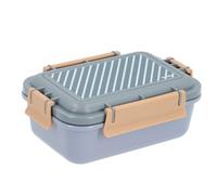 Monnëka Fiambrera Infantil Hermética | Caja de Almuerzo para Niños sin BPA | Lunch Box con Separador Extraíble y Cierre de 4 Clips | Apta para Lavavajillas y Microondas | blue 900ml