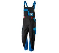 Neo Tools Pantalones de Trabajo HD+ para Hombre, 100% algodón, 275 g/m², Talla S-XXL, Cintura elástica con Goma elástica en la Espalda, Tirantes ajust