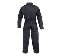Mono de trabajo para hombre, con 2 cremalleras, de polialgodón, color negro negro L