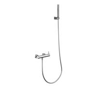 Monomando kit ducha Monza níquel cepillado