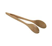 Monouso | 1 Pinza de Bambú, 25cm, Pinzas de Cocina Madera, Pinzas para Servir Comida, Cocina Pinzas Bambú, Pinzas para Tostadas, Ensaladas, Barbacoas.