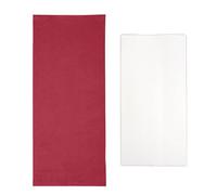 Monouso | 100 Sobres Portacubiertos con Servilleta, 11x25cm, Color Burdeos, Bolsas de Papel para Cubiertos, Papel Verjurado, Sobres Desechables, Ecológicos, Versátiles, Take Away, Delivery.