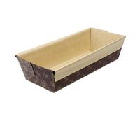 MONOUSO | Molde Horno Kraft 16,5x6,5x4,5cm (480 Uds) Brown
