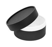 Monouso | Molde para Cheesecake Individual con Tapa para 150ml | 5 Unidades | Apto para Horno | Caja Premium para Tartas de Queso y Postres | Color Negro | Molde Desechable Resistente