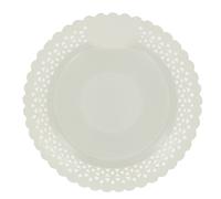 MONOUSO | Plato de Cartón Redondo Blonda Blanco 35cm (1 Uds) White