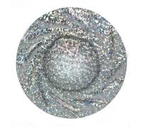 MONOUSO | Plato de Cartón Redondo Plata Gaudi Acuario 35cm (25 Uds) Gray