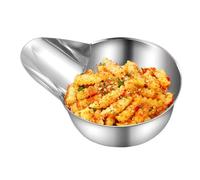 Monozoz Cuchara de servicio de alimentos, cuchara de acero inoxidable para servir alimentos , herramienta de preparación de comidas con boquilla de pico de pato para azúcar, salsa de caramelo