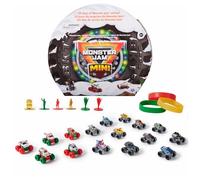 Monster Jam Mini Calendario de Adviento de Navidad, 24 días de mini Monster Trucks y accesorios, escala 1:87, juguetes para niños y niñas a partir de 3 años