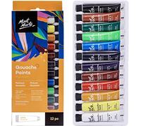 MONT MARTE Gouache - 12 piezas, tubos de 12 ml - Ideal para pintar témpera - Colores brillantes y resistentes a la luz con gran opacidad - Ideal para Principiantes, Profesionales y Artistas