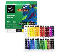 MONT MARTE Gouache - 24 piezas, tubos de 12 ml - Ideal para pintar témpera - Colores brillantes y resistentes a la luz con gran opacidad - Ideal para Principiantes, Profesionales y Artistas