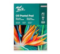 Mont Marte Papel Pastel A3 - Bloc Pastel Óleo Premium - 20 Hojas - 200g/m² - Ideal para Pasteles Suaves y Pasteles al Óleo