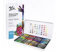 MONT MARTE Pasteles al Oleo Set - 48 Piezas - Pasteles solubles en Agua- Colores Intensos, Alta Pigmentación - Ideal para Pintar y Dibujar