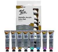 MONT MARTE PMMT8181 - Juego de 8 pinturas acrílicas metálicas de 18 ml