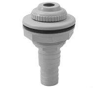 Montaje completo de chorro de retorno para piscina sobre el suelo con adaptador de junta, manguera macho MIP de 1-1/2 pulgadas a salida de globo ocular de 3/4 pulgadas, conjunto de cuerpo roscado para