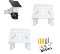 Montaje en Esquina de Pared Exterior Compatible con Eufy Security SoloCam S340/E30/E42, Eufy Security 4G LTE CAM S330, 2 Paquetes de Soporte de Esquina de Metal para cámaras de CCTV, Soporte de Gran