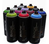 Montana Black 400ml Populares Colores Conjunto de 12 Calle de la Pintada del Mural del Arte la Pintura de Aerosol
