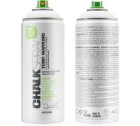 Montana Cans Efecto Tiza Color Blanco 400ml - Se adhiere perfectamente a piedra, hormigón, madera, lona y otras superficies rugosas, acabado mate, secado rápido, hecho de pigmentos ecológicos