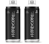 Montana Colors mtn Hardcore Blanco Divinidad, Spray pintura brillante, 400ml (Paquete de 2)