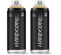 Montana Colors MTN Hardcore Oro Metalizado, Spray 400ml (Paquete de 2)