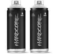 Montana Colors MTN Hardcore Plata Cromada, Spray 400ml (Paquete de 2)