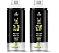 Montana Colors MTN PRO Blanco Satinado - Spray 400ml (Paquete de 2)