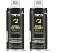 Montana Colors MTN PRO Chalk (Pintura Borrable Base Agua) Blanco - Spray 400 ml (Paquete de 2)