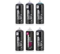 Montana Glitzer Spray 400ml Efecto de brillo en aerosol - Rojo de Navidad