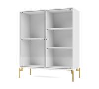 Montana Vitrina Ripple II 69.6x82.2x30 cm NewWhite-ben brass