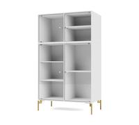 Montana Vitrina Ripple III 69.6x117.6x38 cm NewWhite-ben brass