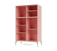 Montana Vitrina Ripple III 69.6x117.6x38 cm Ruby-ben brass