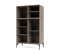 Montana Vitrina Ripple III 69.6x117.6x38 cm Truffle-ben black