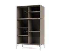 Montana Vitrina Ripple III 69.6x117.6x38 cm Truffle-ben chrome