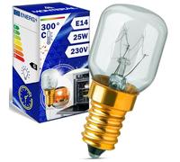 MONTERAL Bombilla E14 para Horno 25W 230V con Temperatura Máxima de 300°C