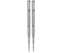 Monteverde - Recambio de gel para bolígrafos Montblanc sin capuchón (punta media, 2 unidades), color negro