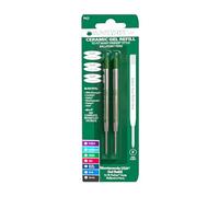 Monteverde - Recambio de gel para bolígrafos Parker sin capuchón (punta fina, 2 unidades), color verde