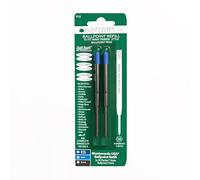 Monteverde - Recambio para bolígrafos Parker (trazo suave, punta extragruesa, 2 unidades), color azul