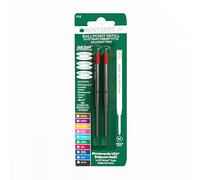 Monteverde - Recambio para bolígrafos Parker (trazo suave, punta media, 2 unidades), color rojo