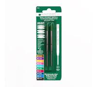 Monteverde - Recambio para bolígrafos Parker (trazo suave, punta media, 2 unidades), color verde