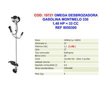 Montmelo Desbrozadora de Gasolina 330 1,48 HP 33 CC
