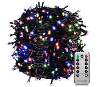 Tira LED Navidad 400 luces multicolor 40m mando distancia