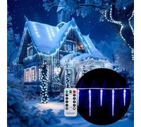Cadena de luces Lluvia helada 40 LEDs 10,4m Azul