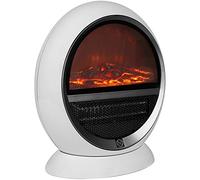 MONZANA® Calefactor Eléctrico Termoventilador Chimenea LED Efecto Llamas 1500W 2 Modos Estufa Calefacción Interior Hogar Oficina Camping Invierno